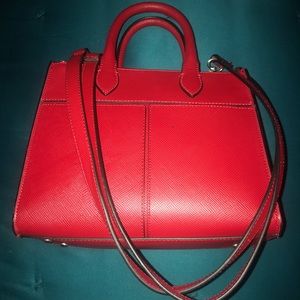 Zara red structured bag